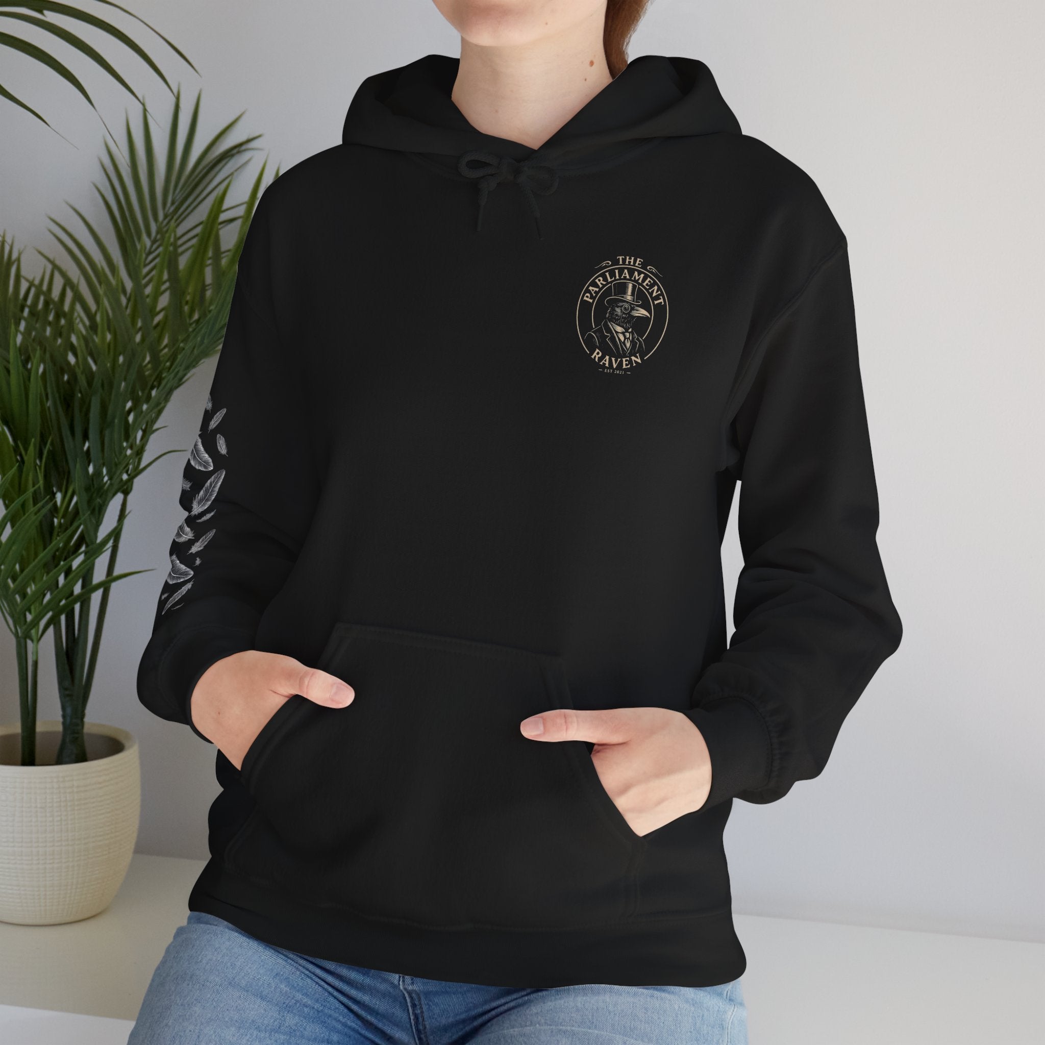 Fine Feathered Hooded Sweater